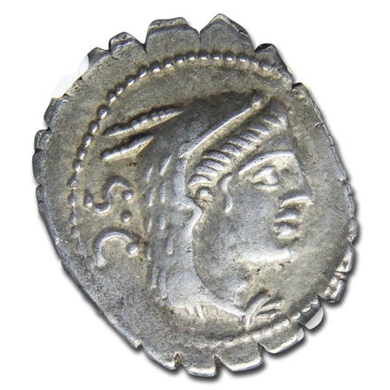 Roman AR Denarius Serratus L. Procillius (80 BC) Ch XF NGC Roman AR Denarius Serratus L. Procillius (80 BC) Ch XF NGC
